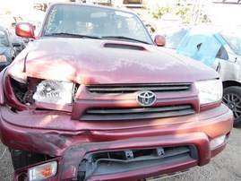 2002 Toyota 4Runner SR5 Burgundy 3.4L AT 2WD #Z22064